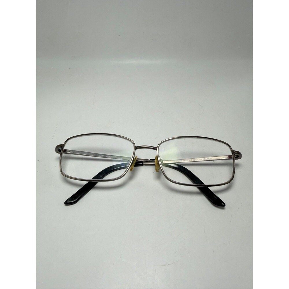 Saki Mod.313 Eyeglasses Frame Unisex Gunmetal Gray Full Rim Rectangle 56-17-145